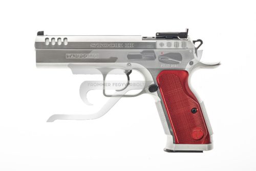 Tanfoglio Stock II Optic Ezüst 9x19 DA 1200g, 4,44" cső 9x19 kaliber