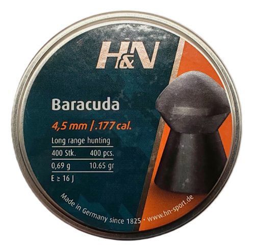 4,5 mm H&N Baracuda  0,69g 10,65gr. .            400 db.  Léglőszer 4858045
