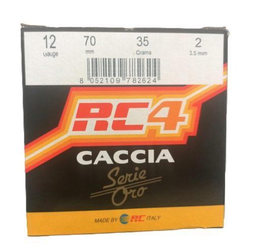 12/70/8/35gr/3,5mm RC4 Caccia Serie Oro Sörétes Lőszer Magas Hüvely Perem