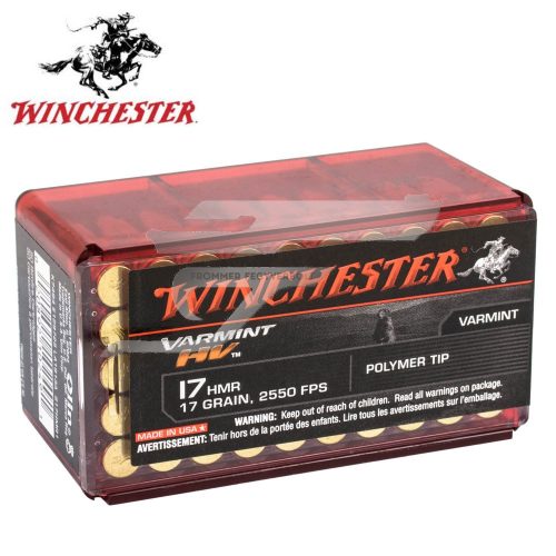 ,17 HMR Winchester Varmint HV 17 gr. .           47620000