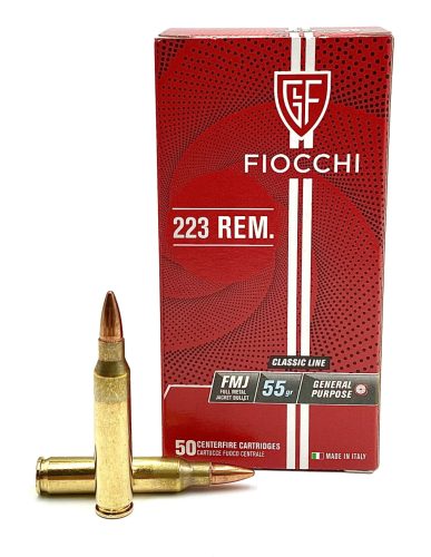 ,223 Rem. Fiocchi FMJ 55gr. FI705561 .             Lőszer 50db-os csomag