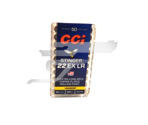 ,22 LR. CCI Stinger EX LR HP 32gr   5050 ,    Copper-Plated