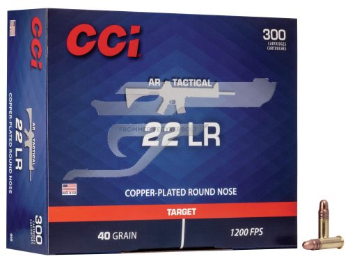 ,22 LR.CCI Semi-Auto AR-Tactical CC0956 , 300 db 40gr   Copper-Plated Round Nose