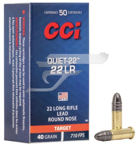 ,22 LR. CCI Subsonic Quiet-22 LRN CC0960 ,      40 gr    Torkolati sebesség: 710