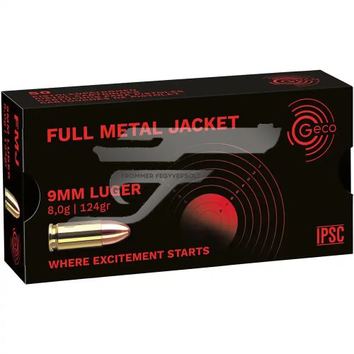 9 mm Luger Geco FMJ 8g/124gr Para.