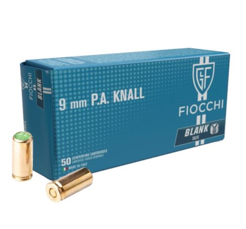 Fiocchi 9 mm P.A.K FI739050 .            Pisztoly Riasztó Lőszer