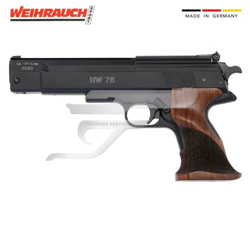 HW-75 Weihrauch Légpisztoly 23179000 . 4,5 Elősűrítéses, Fa Markolat 110 m/s